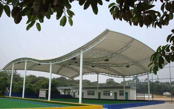 浙江杭州星野花苑北區(qū)、光明小區(qū)修建電動(dòng)自行車膜結(jié)構(gòu)停車棚工程